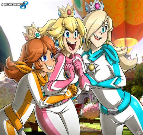 Mario Kart 8 Princesses By Namygaga On Deviantart Super Mario Art