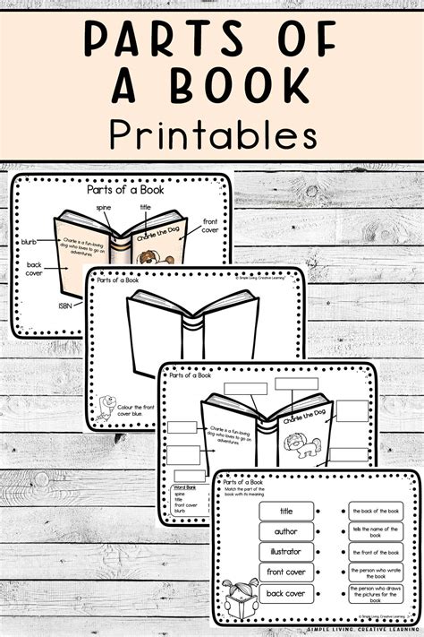 Parts Of A Book Worksheet For Preschool