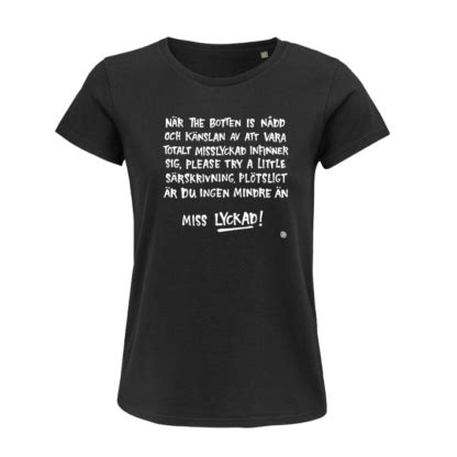 T Shirt Dam Miss Lyckad Pug Se