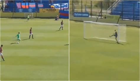 Un arquero metió un gol de tiro libre casi de arco a arco y el video