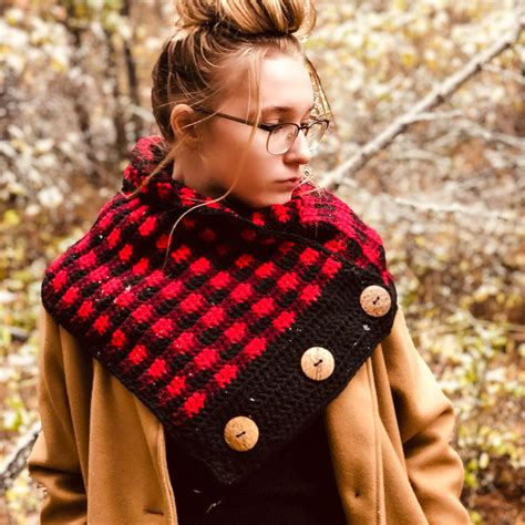 Simply Chic Buffalo Plaid Cowl Crochet Pattern Pdf Itchin For Some