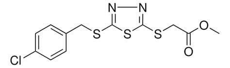 METHYL 5 4 CHLOROBENZYL THIO 1 3 4 THIADIAZOL 2 YL THIO ACETATE