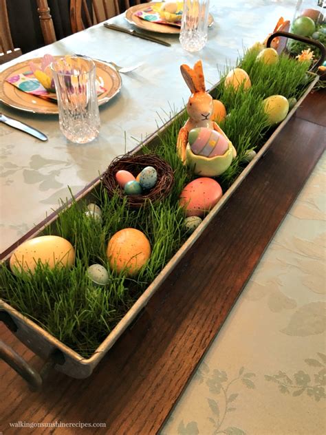 How To Make A Real Grass Centerpiece For Easter Walking On Sunshine