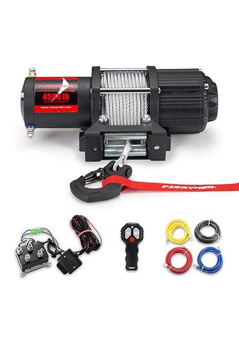 Fieryred Lbs Electric Winch V Towing Winch With Synthetic Rope