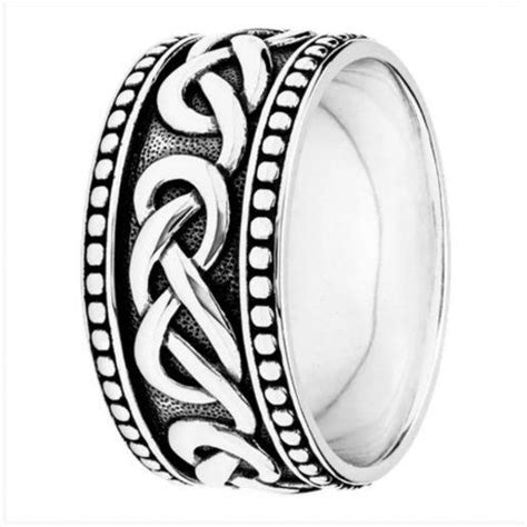 Men S Endless Silver Celtic Knot Ring Claddaghrings