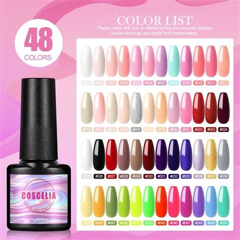 Coscelia Kit Ml Vernis Semi Permanent Choisissez Couleurs Vernis