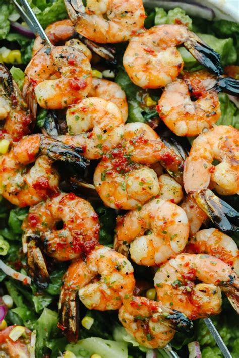 Grilled Shrimp Salad Recipe With Homemade Dressing The Recipe Critic