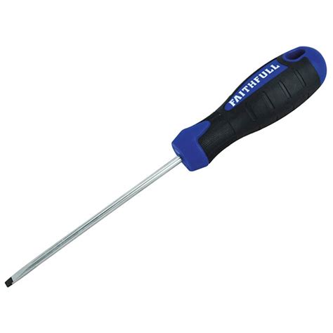 Soft Grip Screwdriver Parallel Slotted Tip 4.0 x 100mm | Rapid Online