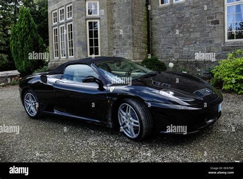 A black F430 Ferrari luxury performance sports car Stock Photo - Alamy