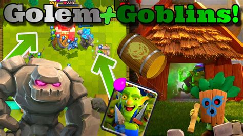 Golem Goblins Destroy Everything Fast Beat Down Deck Clash Royale