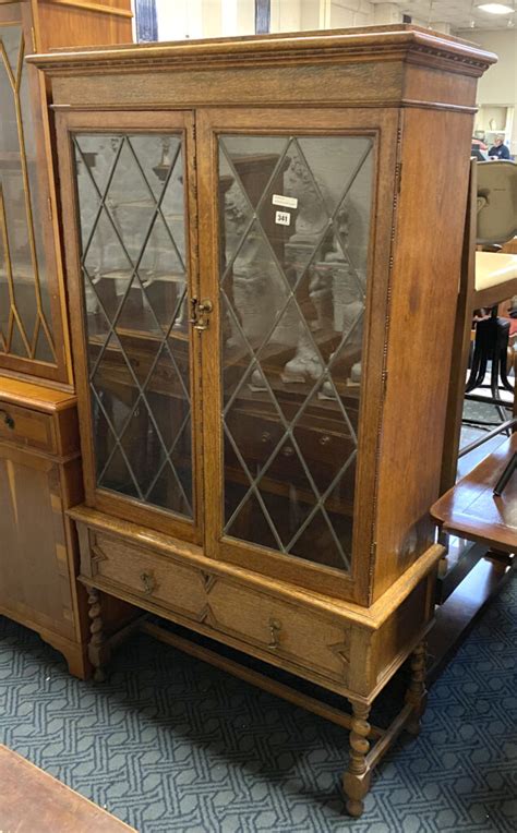 Continental Display Cabinet With One Drawer Southgate Auction Rooms