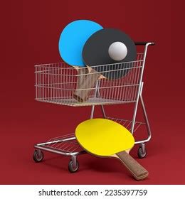 Sport Equipment Like Ping Pong Racquet Stock Illustration 2235397759 ...