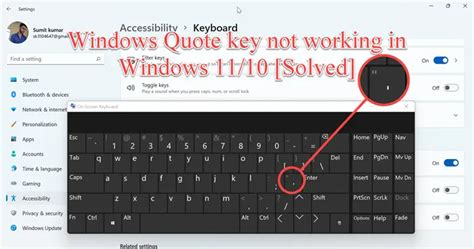 Fix Single Or Double Quote Key Not Working In Windows