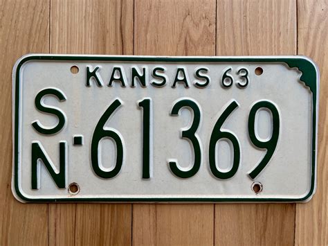 1963 Kansas License Plate – RusticPlates