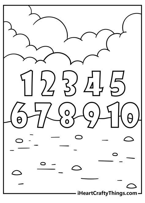 number  coloring pages coloring nation
