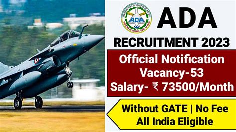 ADA Recruitment 2023 Ministry Of Defense Recruitment 2023 ADA Vacancy