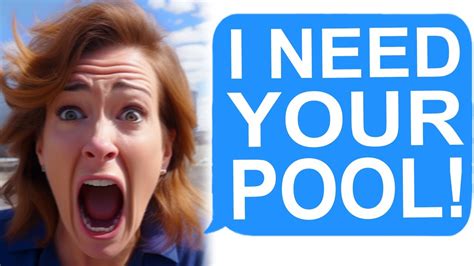 R Entitledparents Karen Demands To Use My Pool YouTube