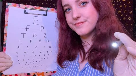 Asmr Eye Exam Follow My Instructions Light Triggers Youtube