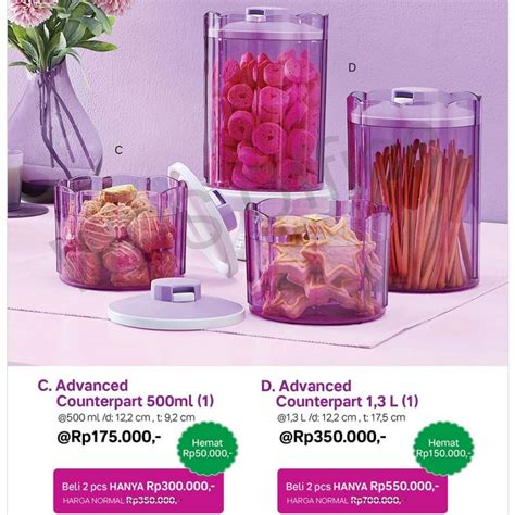 Advanced Counterpart 1 3 L Tupperware Toples Tupperware Advanced