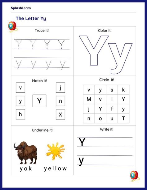 Letter Y Educational Resources For Kids Online Splashlearn