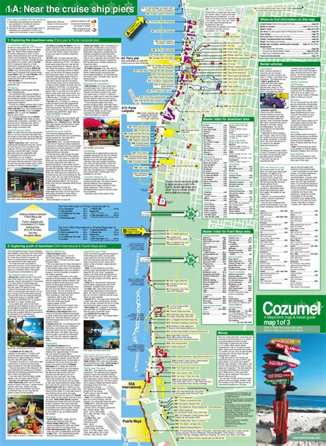 Cozumel Cruise Ship Piers Map