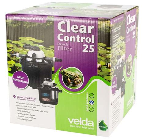 Velda Clear Control 25 Drukfilter Met 9 Watt UV C