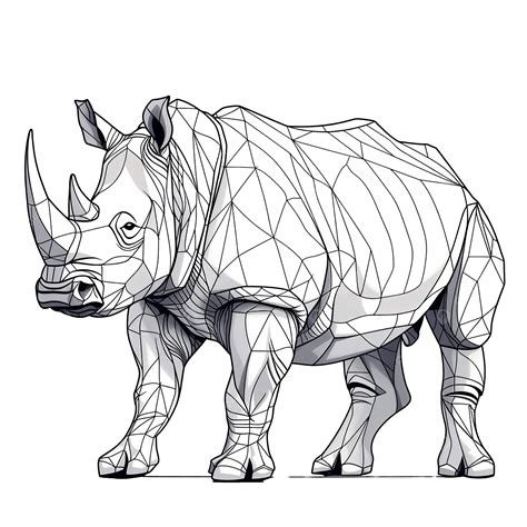 rhinoceros monoline  art   animal rhinoceros animal