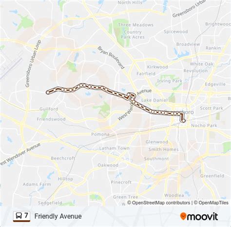 7 Route Schedules Stops And Maps Friendly Ave Outbound To Friends