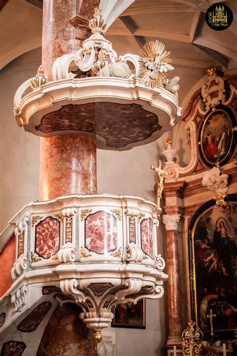 Hofkirche Pulpit The Pink And Cream Pulpit Of Innsbruck S Flickr