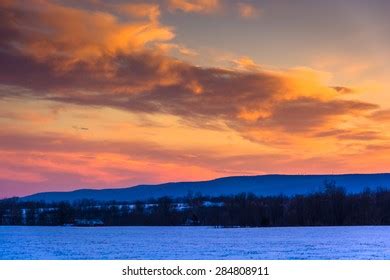 Snowy Farm Maryland Over Royalty Free Licensable Stock Photos