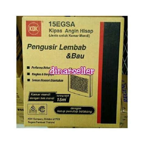 Jual KDK EXHAUST FAN KAMAR MANDI 6 INCH 15 EGSA Di Seller Dinarseller