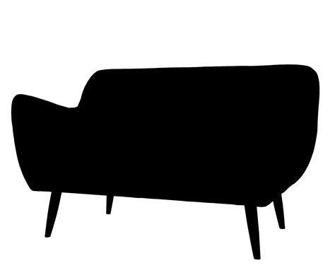 Silhouette Sofa Cut Out Png Free Stock Photo Public Domain Pictures