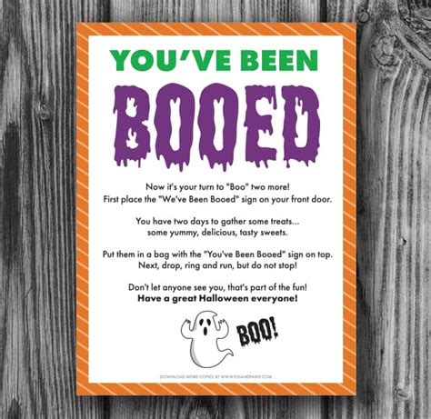 Free Printable Youve Been Booed Halloween Signs