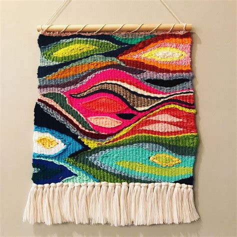 Rainbow Ii Wall Hanging Woven Tapestry Woven Wall Art Modern