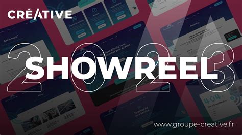 Showreel 2023 Groupe Créative YouTube