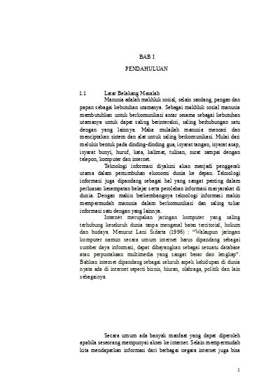 Perkembangan Dan Sejarah Internet Docx