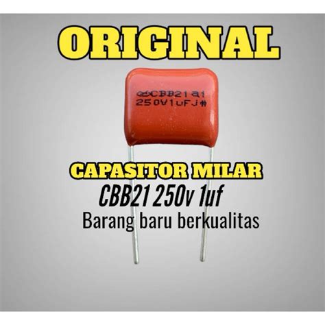 Jual Milar Kapasitor Milar Milar Original 105j 250v 1uf 250v Pembelian