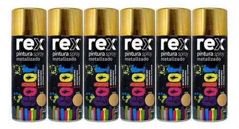 Pack Pinturas En Spray Metalizadas Secado R Pido Rex Ml Cuotas