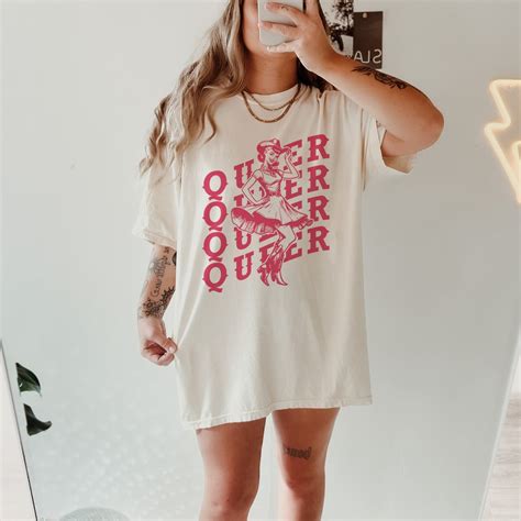 Queer Y K Tee Shirt Pride Tee Femboy Clothing S Oversized Tshirt Retro Lesbian LGBTQ Gift