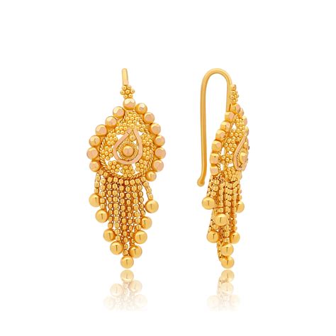 22k Gold Filigree Drop Earrings 490g Queen Of Hearts Jewelry