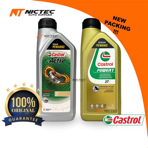 Castrol Activ 2t Power 1 2t 100 Original Minyak Hitam Motorcycle