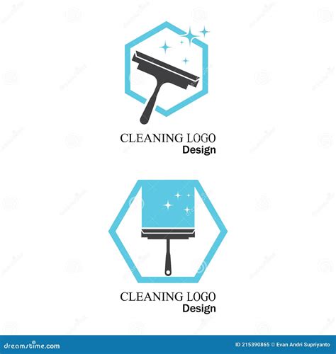 Limpieza Servicio Limpio Logo Icono Vector Plantilla Ilustración del