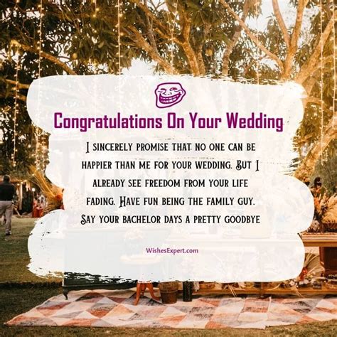 35 Funny Wedding Wishes And Messages