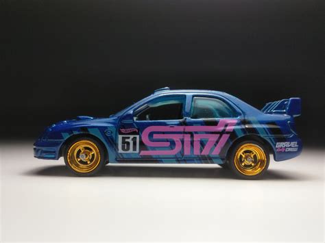 Hot Wheels Blue 2004 Subaru Impreza Wrx Sti Neumáticos De Etsy