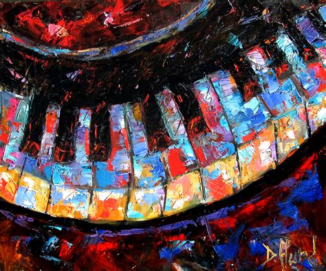 Debra Hurd Original Paintings And Jazz Art Abstract Piano Art Painting