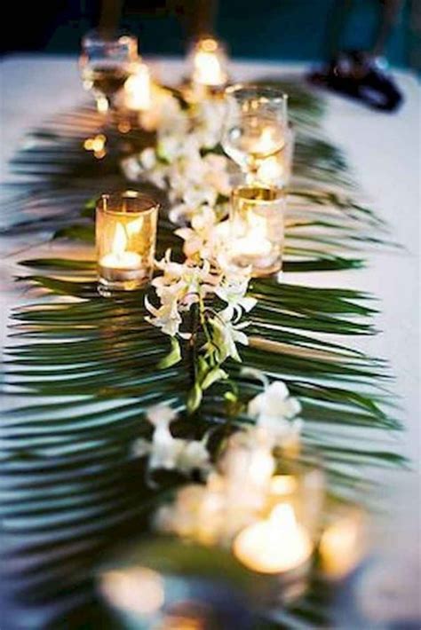 Lush And Bold Tropical Wedding Centerpieces Page Of Oh The