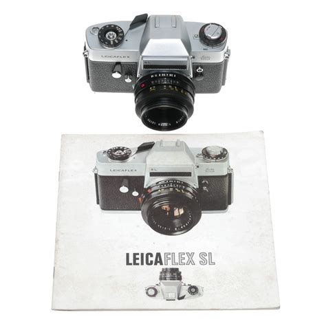 Leicaflex SL Chrome 35mm SLR Film Camera Summicron R Lens Set