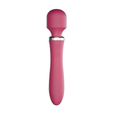 Realistic Dildo Wand Vibrator USB Rechargeable Sex Toys Erotic Personal Dual Wand Massager
