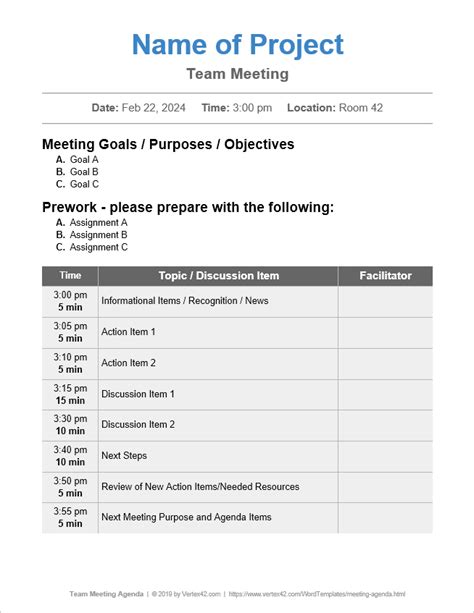 How To Write An Effective Team Meeting Agenda With Examples