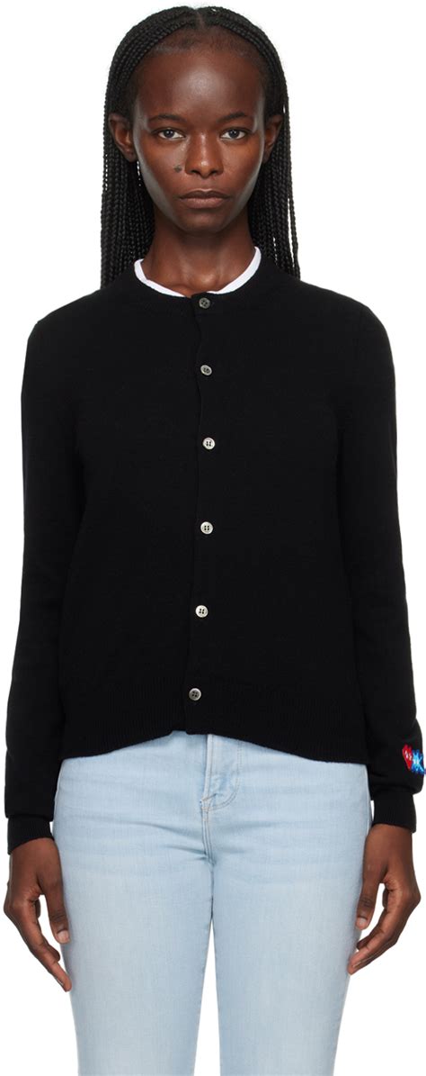 Comme Des Gar Ons Play Black Invader Edition Cardigan Ssense